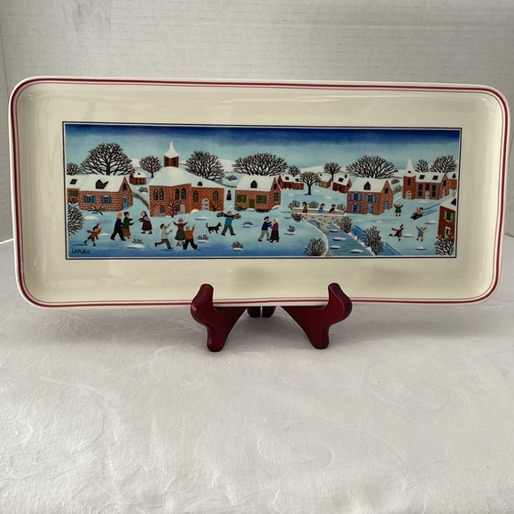 Villeroy & Boch NAIF CHRISTMAS 13.5" Large Porcelain Platter Tray - Picture 9 of 9